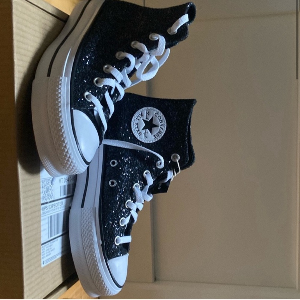 Glitter platform converse